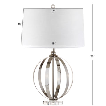 Logan 26" Metal Orb LED Table Lamp - JONATHAN Y